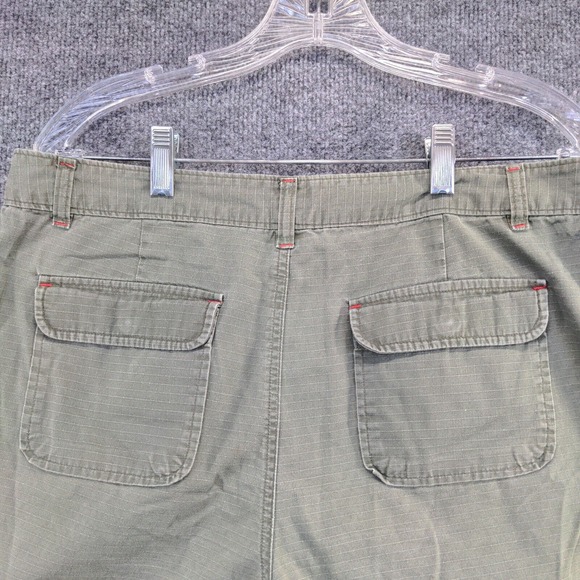 GAP Factory Store Women's Chino Shorts Green Size 12 100% Cotton Slash Pockets - Picture 3 of 12